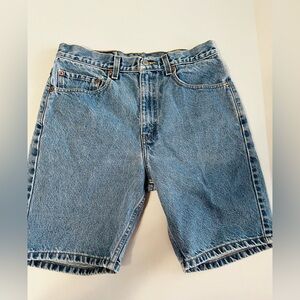 Vintage Levi’s Classic Men's Denim Shorts Light Blue Regular Fit Size 33 Cotton